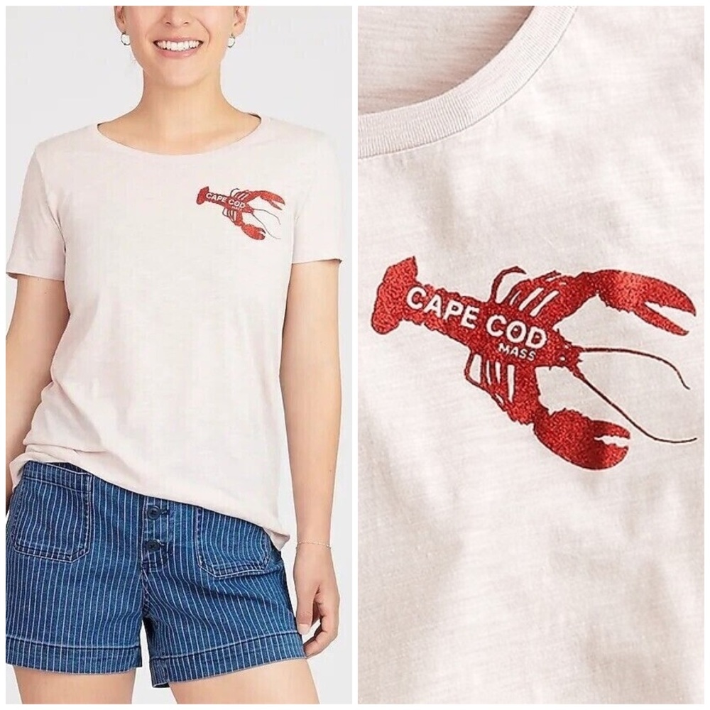 J Crew Vintage cotton Cape Cod lobster T-shirt